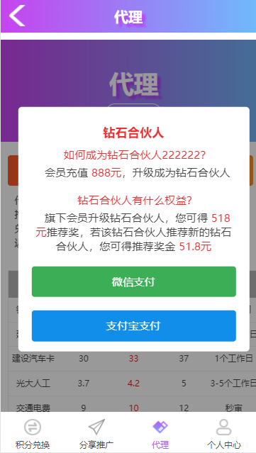 全新开发积分兑换系统/礼品兑换/信用卡积分兑换/银行卡积分兑换/代理+城市合伙人