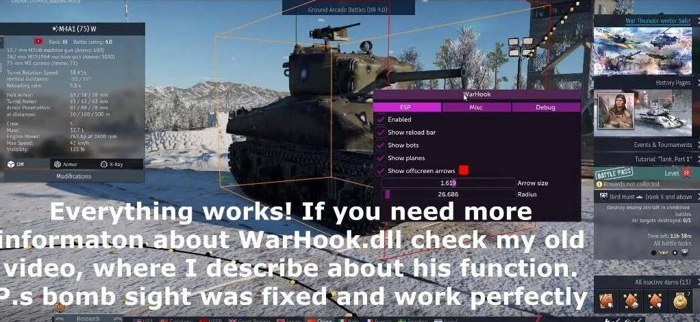 War Thunder 战争雷霆 透视自瞄免费辅助v1.7