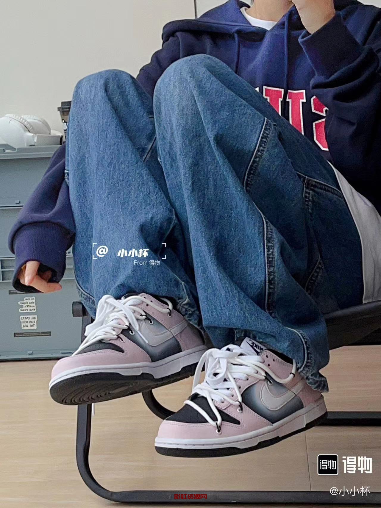 Nike Dunk Low 反转芭比 小众潮流 个性 解构风 低帮板鞋 黑粉色?