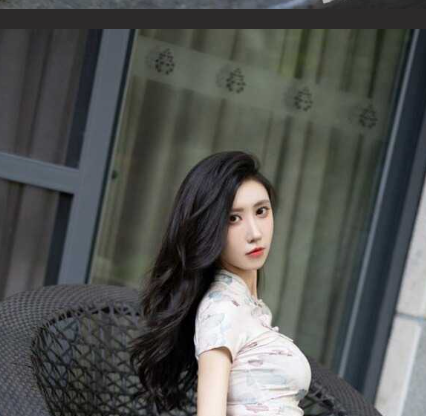 秀人网九头身大美女 章芃芃 性感旗袍+黑丝
